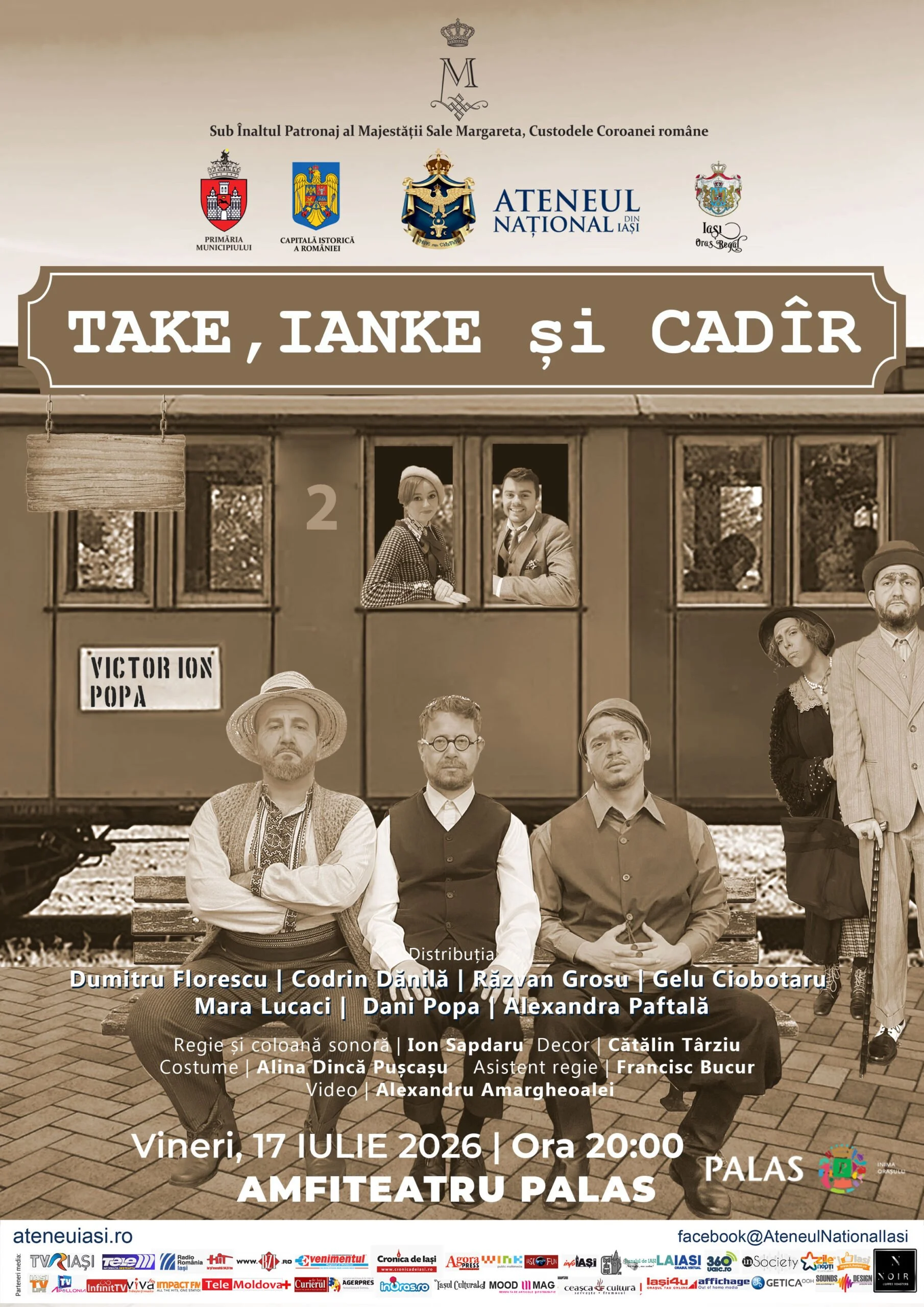 „Take, Ianke și Cadîr”, spectacol de teatru la Amfiteatrul Palas