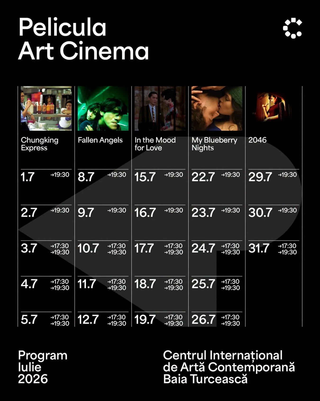 Ce filme vor fi proiectate la Pelicula Art Cinema în luna iulie