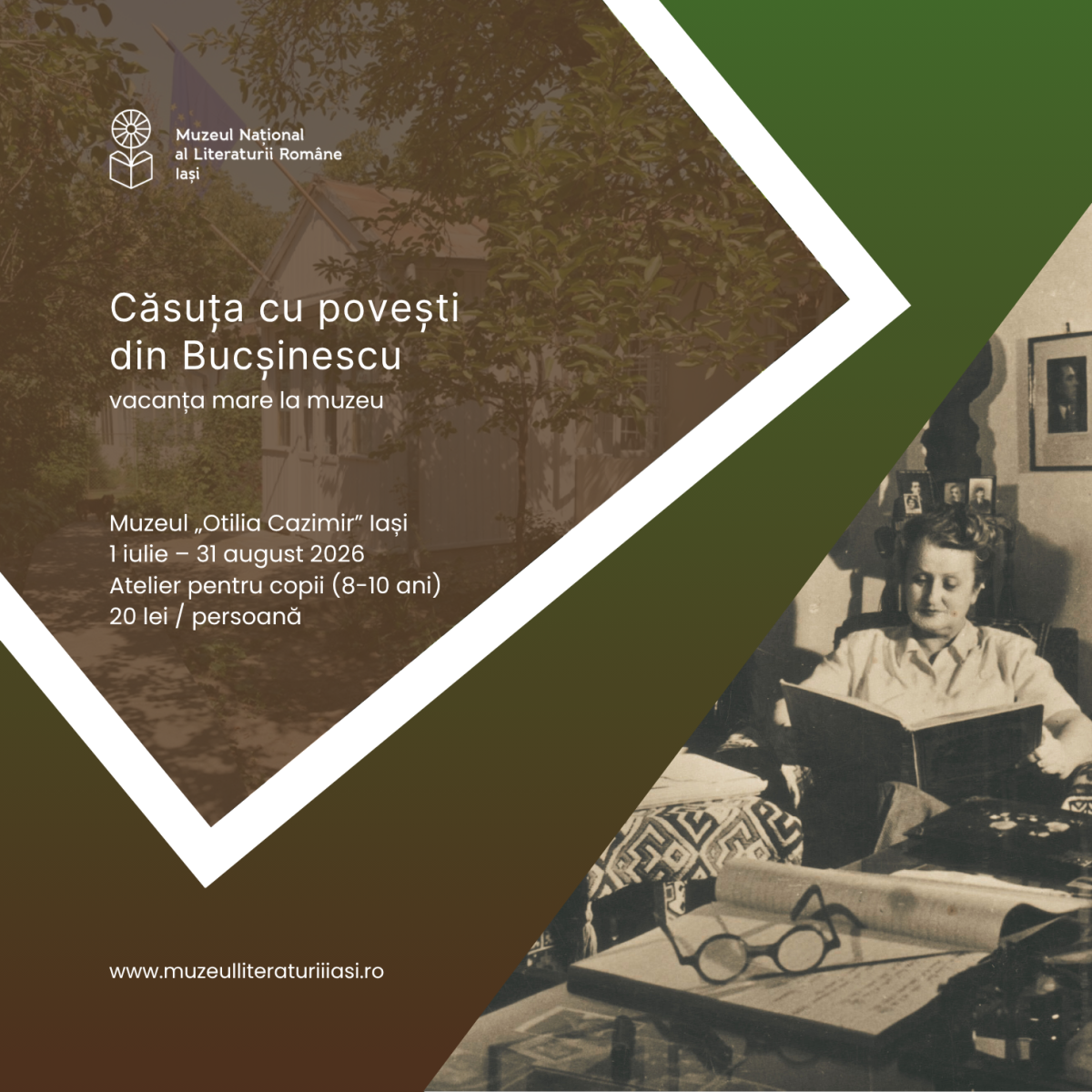 Vacanța mare la muzeu: Atelierul „Căsuța cu povești din Bucșinescu”