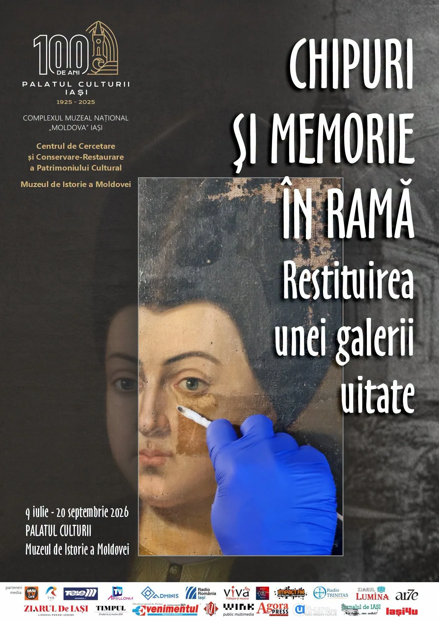 „Chipuri și memorie în ramă”, expoziție la Palatul Culturii