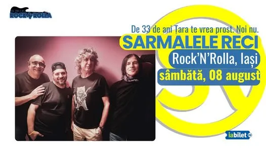 Sarmalele Reci, concert live la Rocknrolla Iași