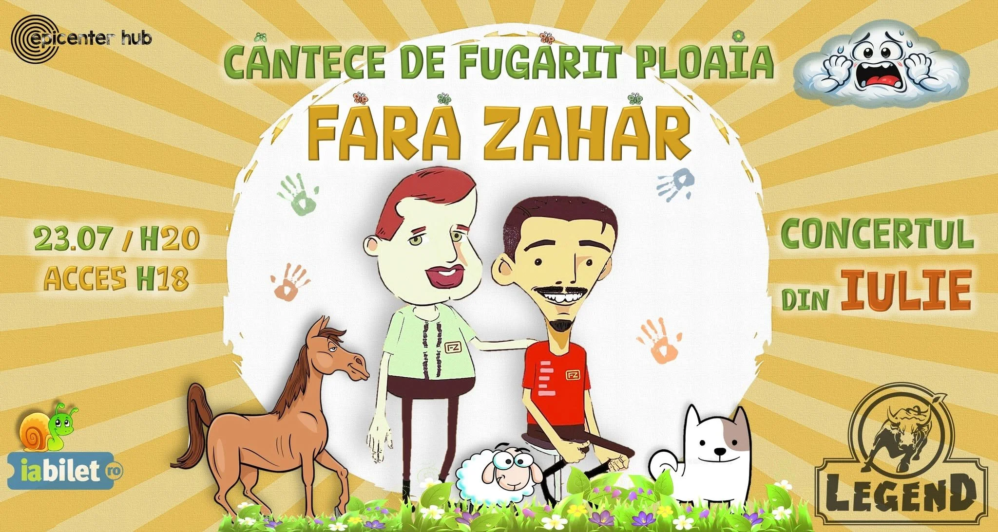 Fără Zahăr în concert la Legend Pub, în 23 iulie