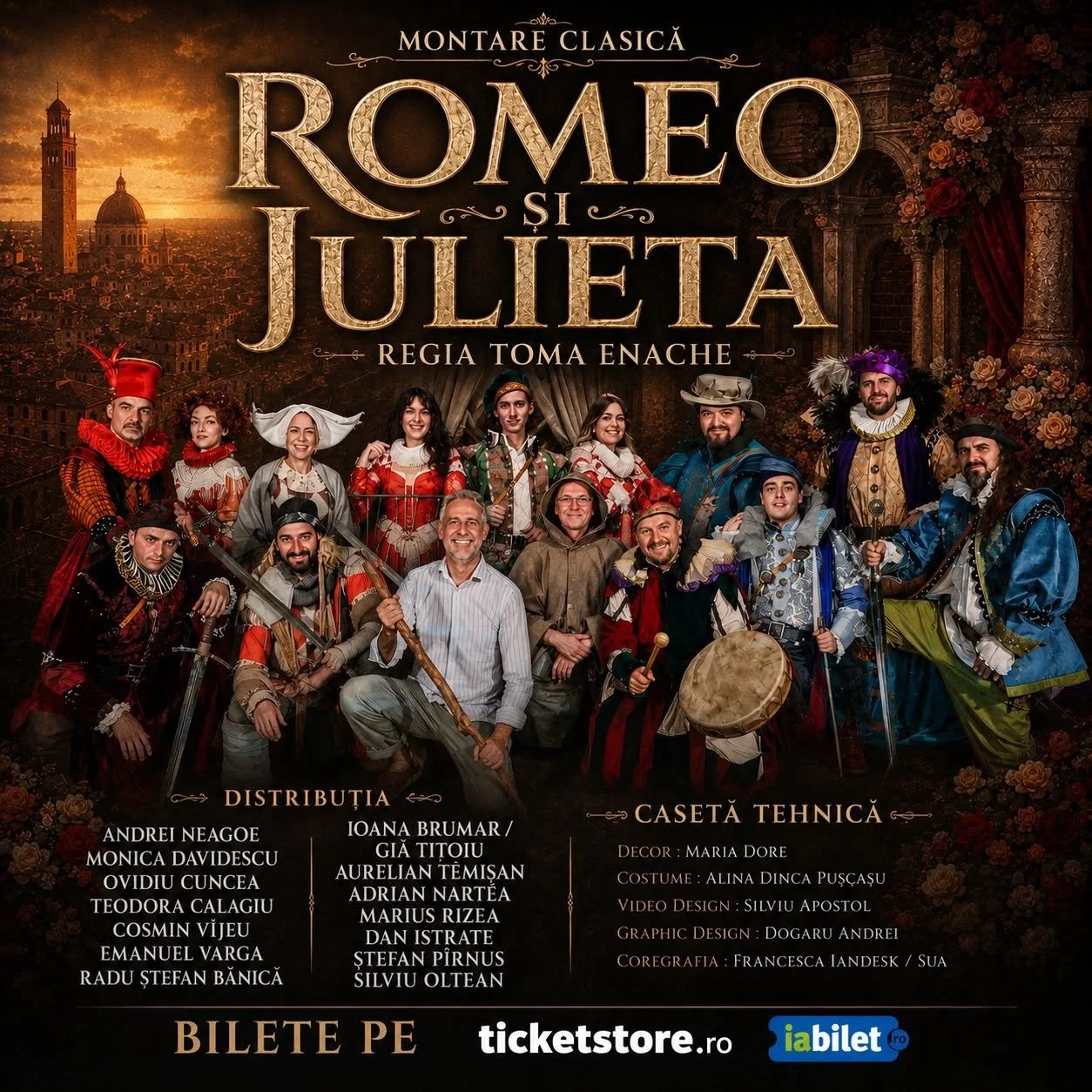 „Romeo și Julieta”, un spectacol de Toma Enache la Iași