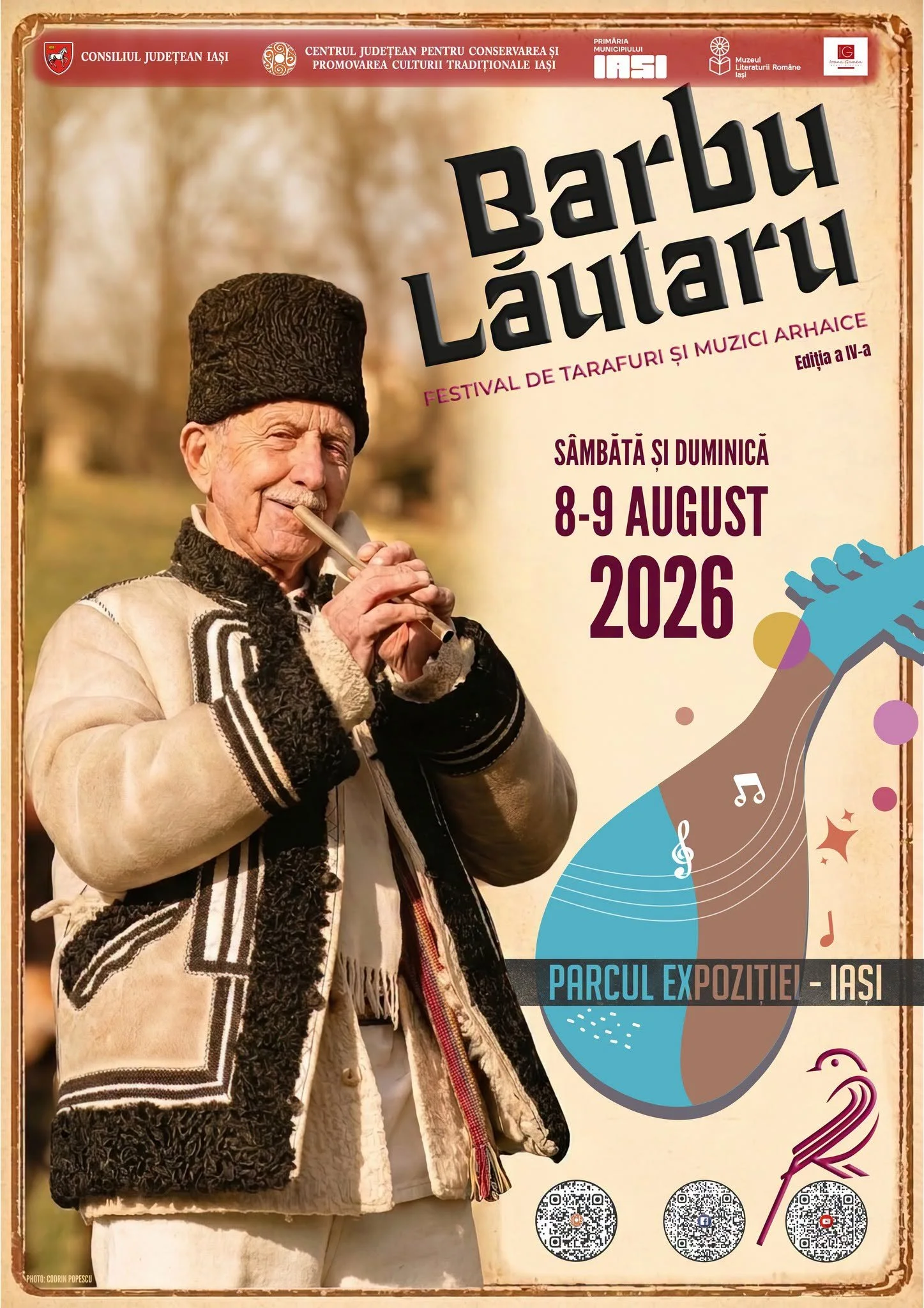 Festivalul de tarafuri și muzici arhaice „Barbu Lăutaru”, 8-9 august în Parcul Expoziției