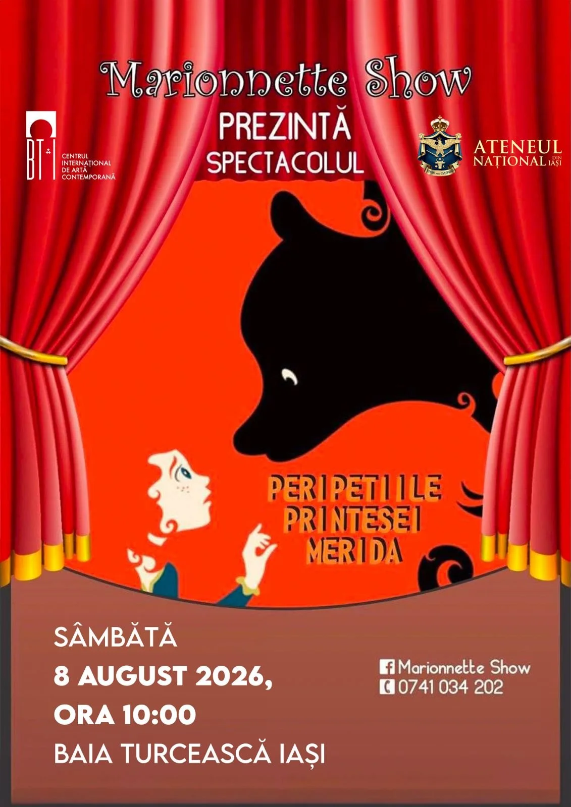 Marionnette Show prezintă „Merida” la Baia Turcească