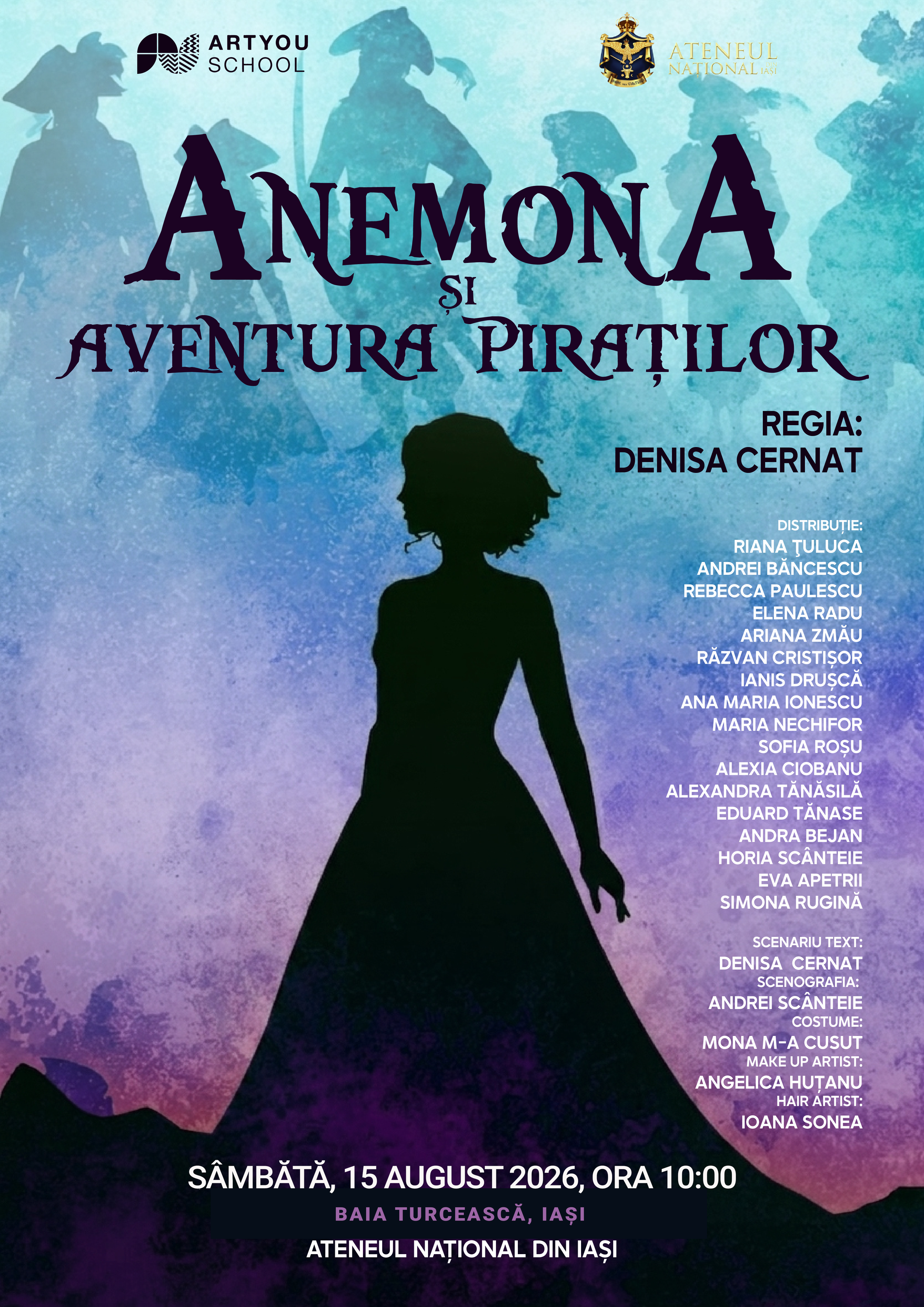 ArtYou School prezintă „Anemona și aventura piraților” la Baia Turcească 