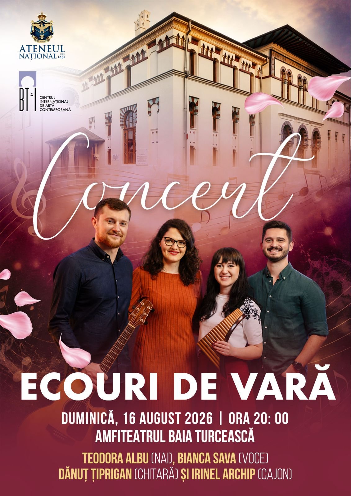 Concert: „Ecouri de vară” la Baia Turcească