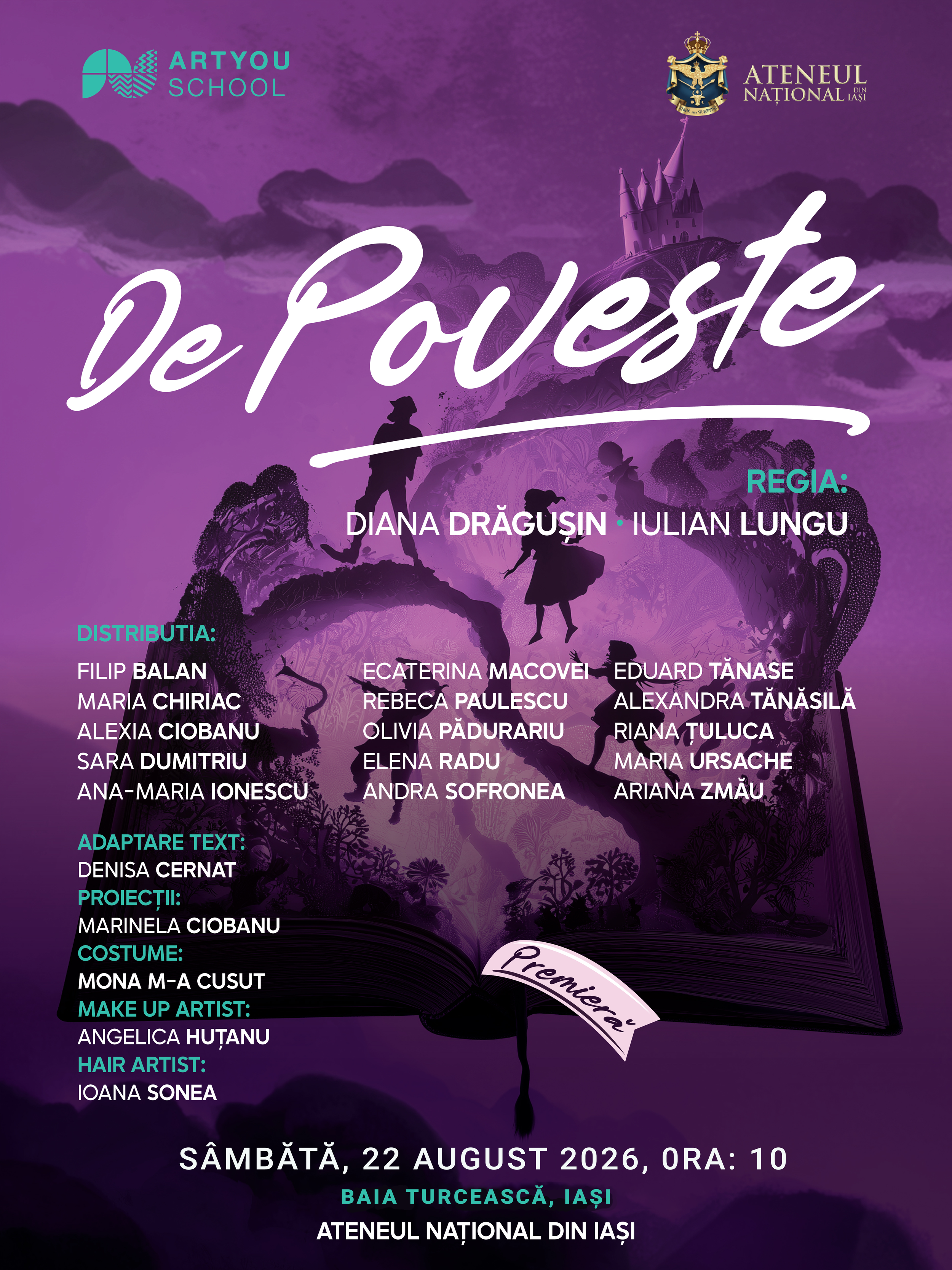 ArtYou School prezintă „De Poveste” la Baia Turcească 