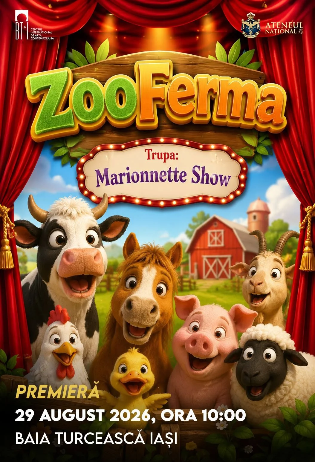 Marionnette Show prezintă „ZooFerma” la Baia Turcească