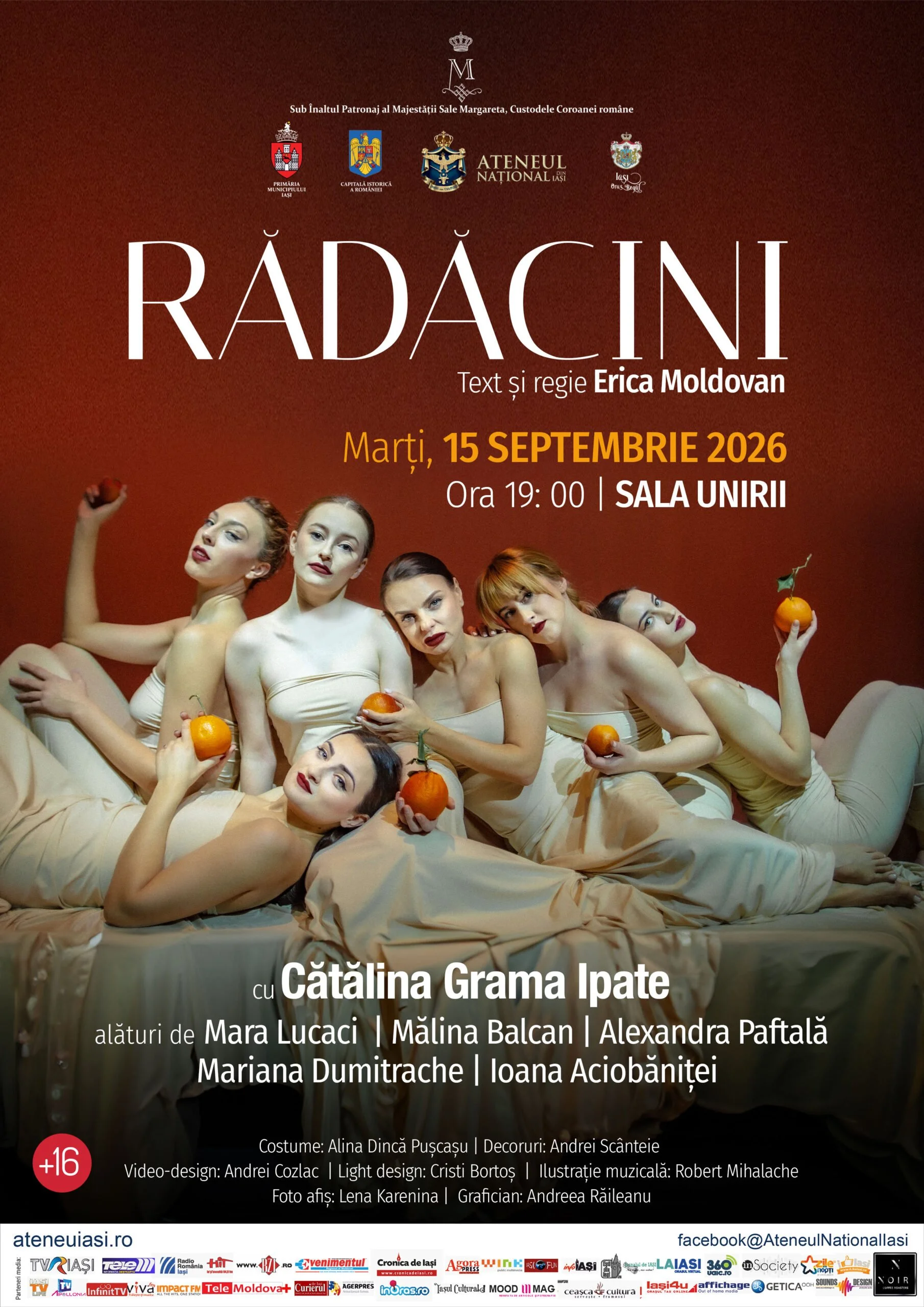 „Rădăcini”, o nouă reprezentație în 15 septembrie, la Sala Unirii