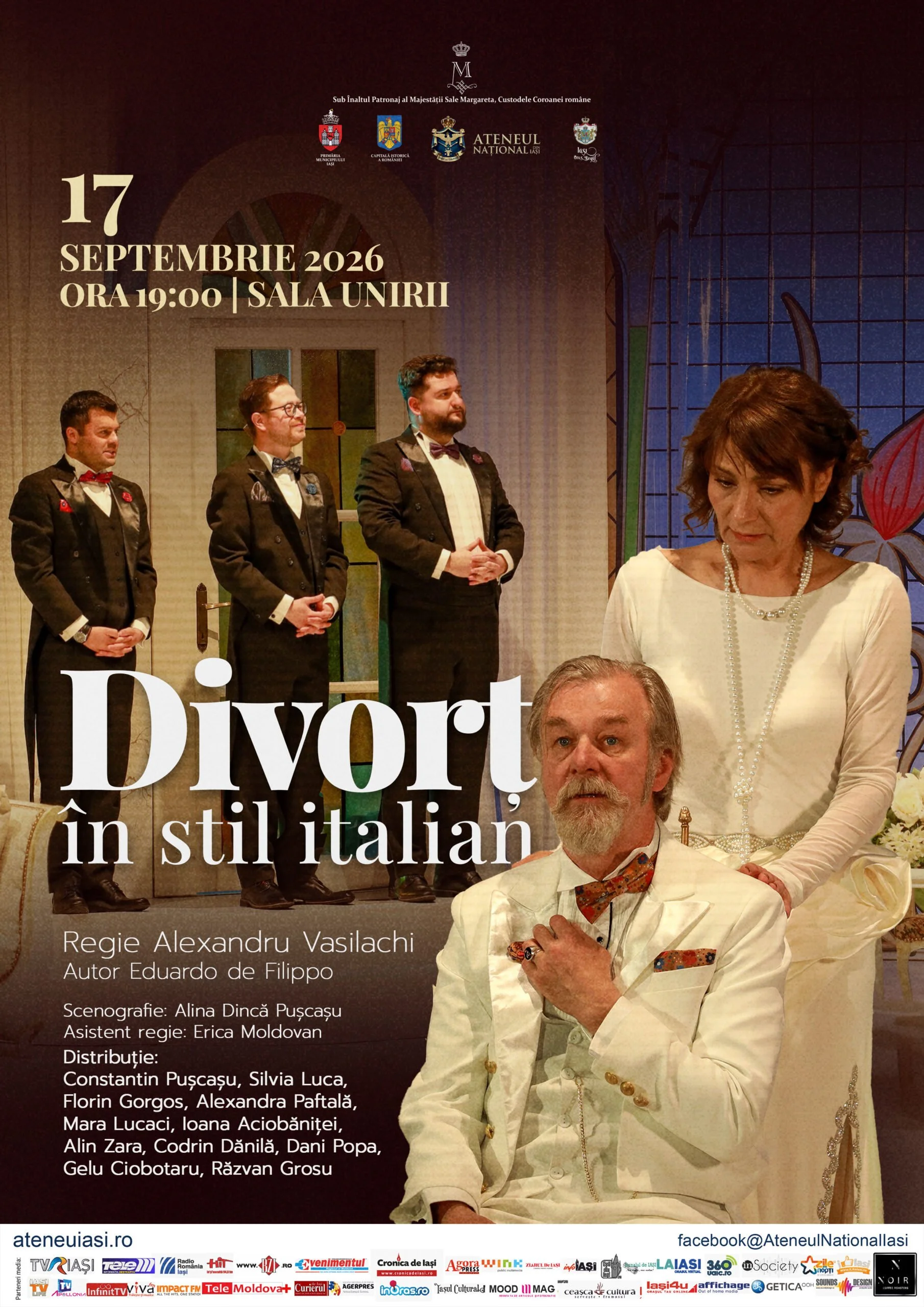 „Divorț în stil italian”, o nouă reprezentație la Sala Unirii