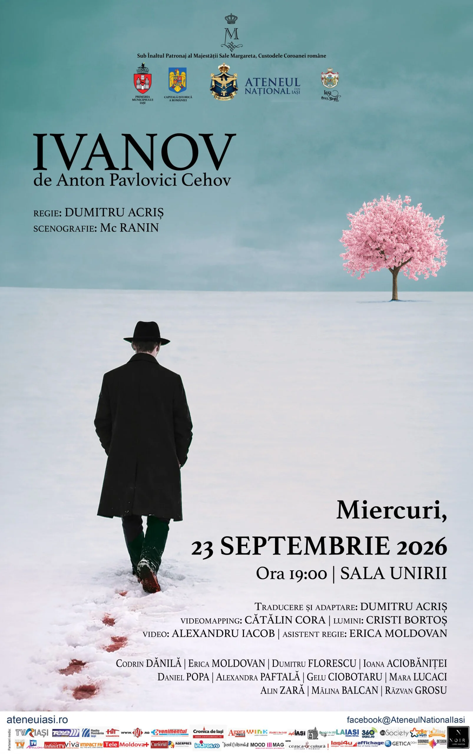„Ivanov”, o nouă reprezentație la Sala Unirii, în 23 septembrie