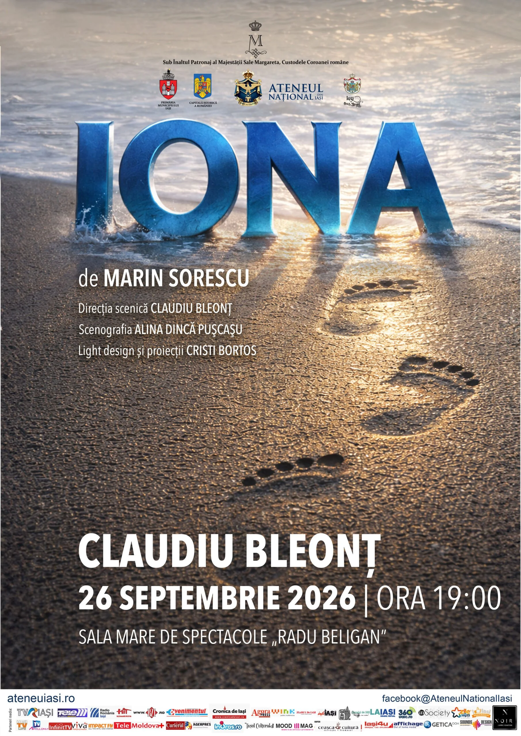 „Iona”, cu Claudiu Bleonț, o nouă reprezentație în 26 septembrie