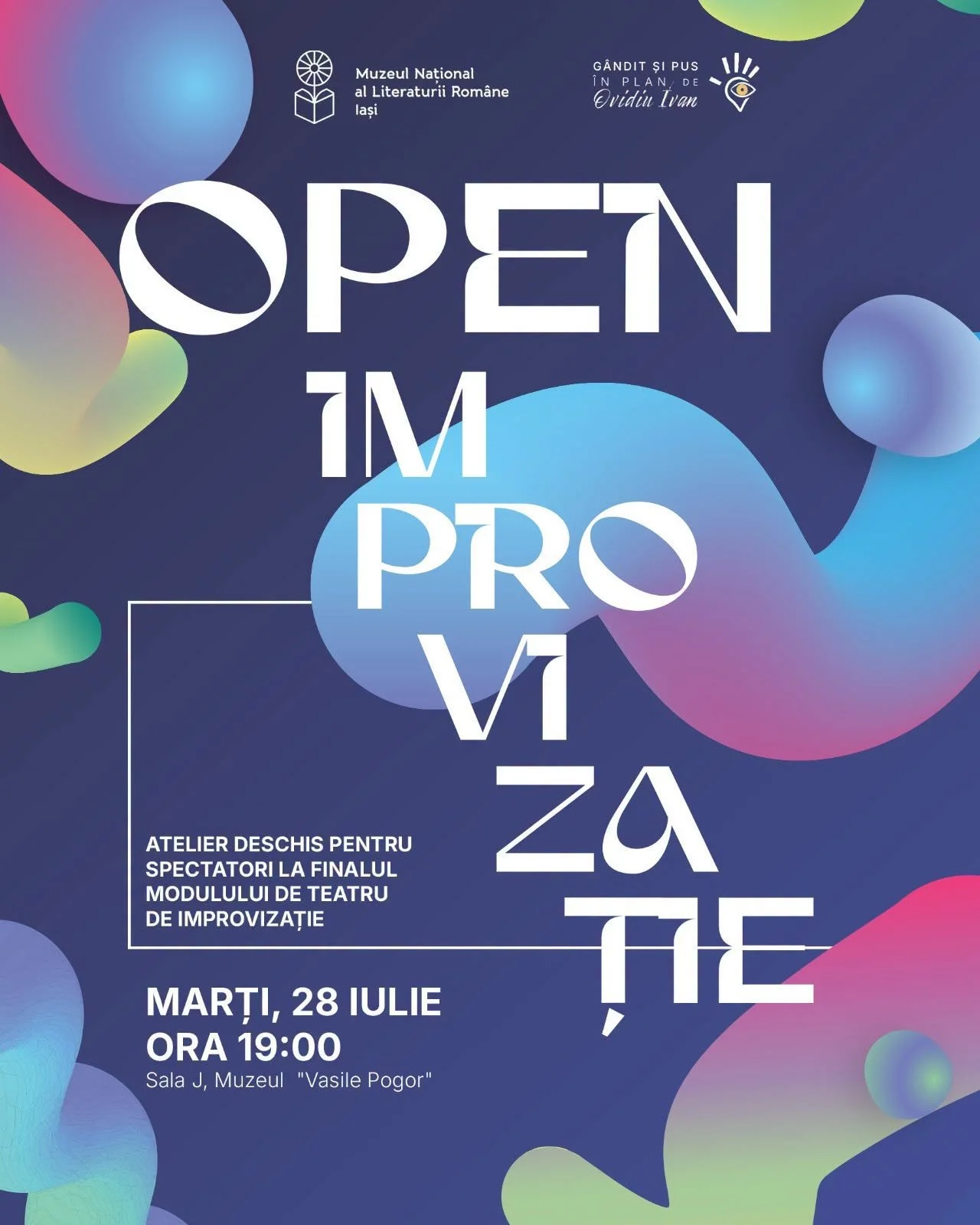 Atelier deschis: Open Improvizație cu Ovidiu Ivan la Muzeul „Vasile Pogor”