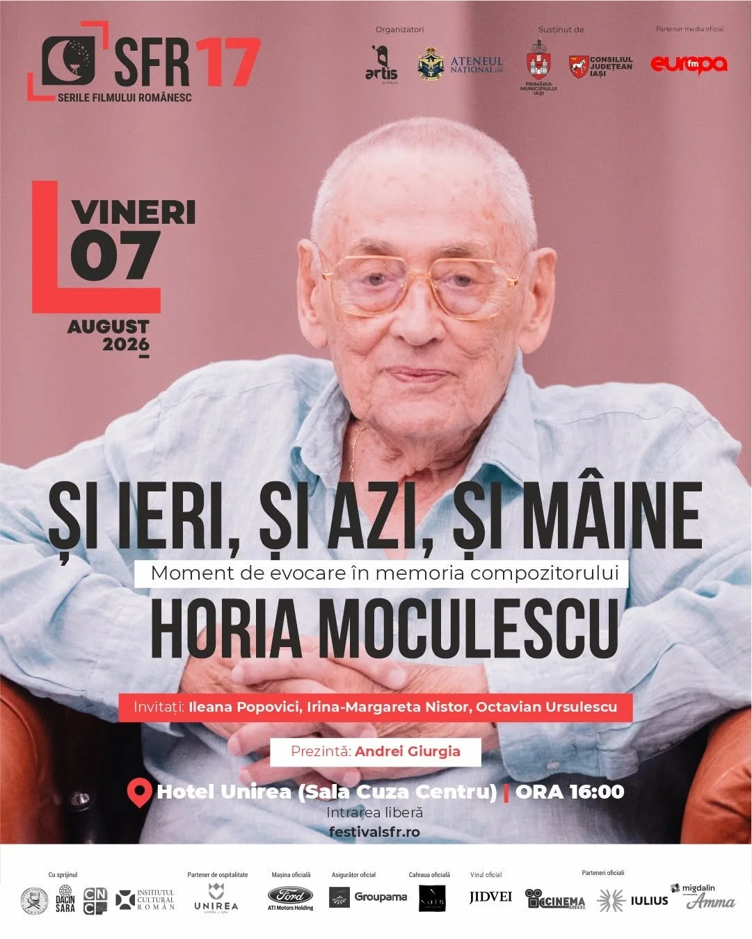 „Și ieri, și azi, și mâine”, evocarea compozitorului Horia Moculescu în SFR 2026