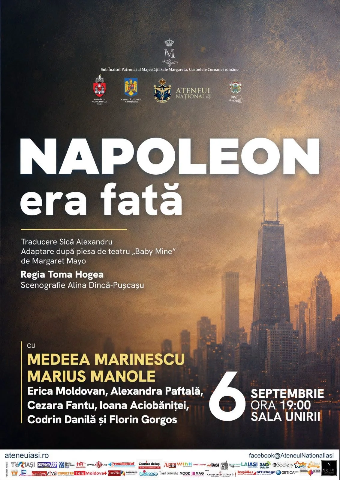 „Napoleon era fată”, la Sala Unirii, cu Medeea Marinescu și Marius Manole