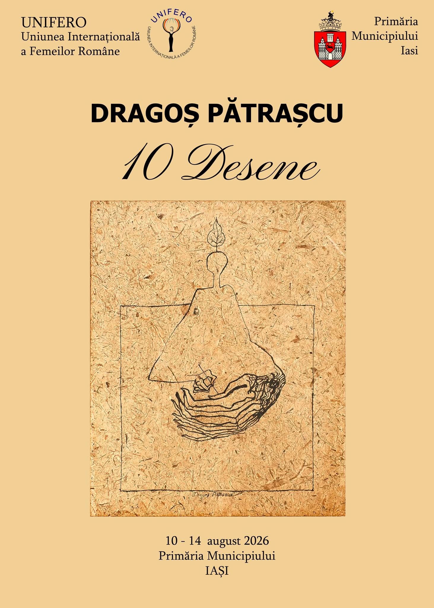 „10 desene” de Dragoș Pătrașcu expuse la Palatul Roznovanu