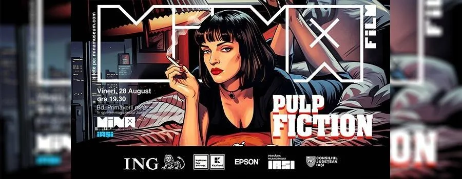 „Pulp Fiction”, proiecție de film la MINA Iași, în 28 august
