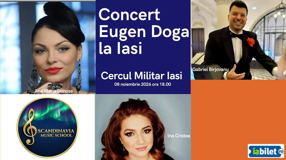 Concert Eugen Doga la Iași, în 8 noiembrie