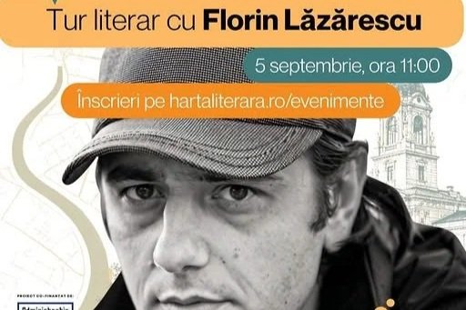 Tur literar cu Florin Lăzărescu, în 5 septembrie, la Iași