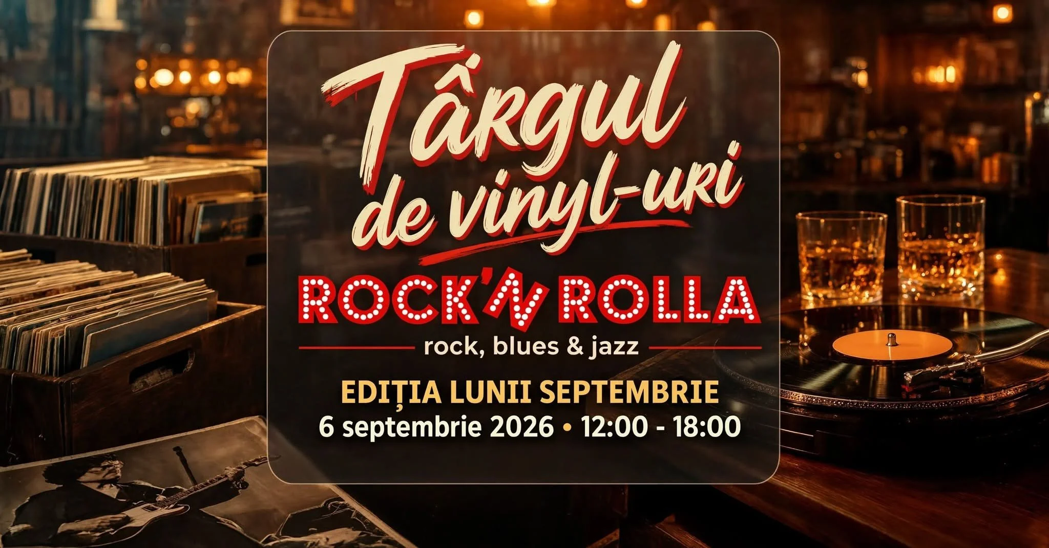 Târg de vinyl, ediția lunii septembrie la Rocknrolla Iași