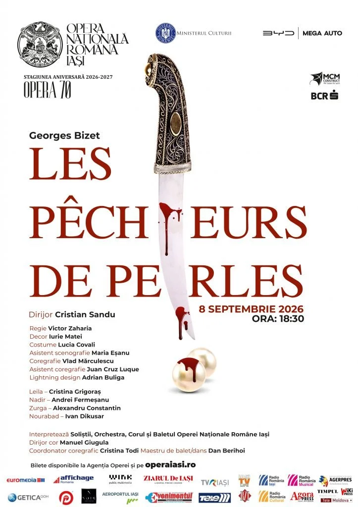 „Les Pecheurs de Perles” de Georges Bizet, în 8 septembrie la ONRI