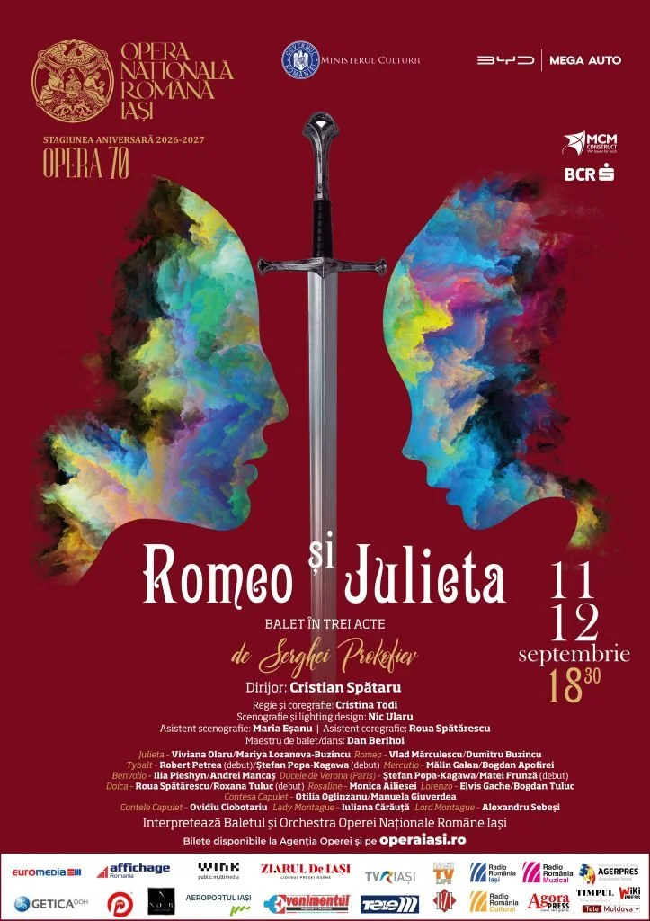 „Romeo și Julieta”, 11 și 12 septembrie, la ONRI