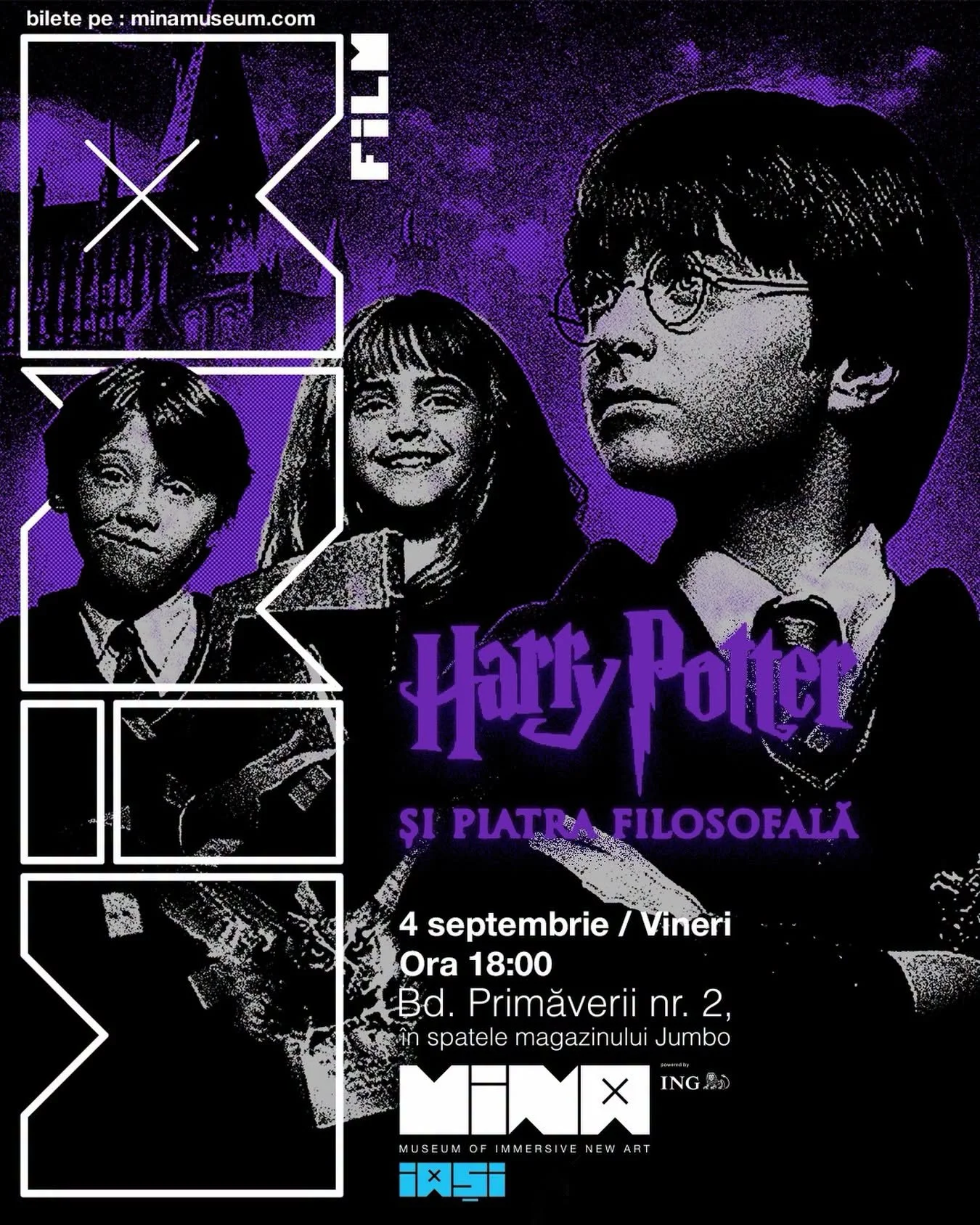 „Harry Potter și piatra filosofală”, proiecție la MINA Iași