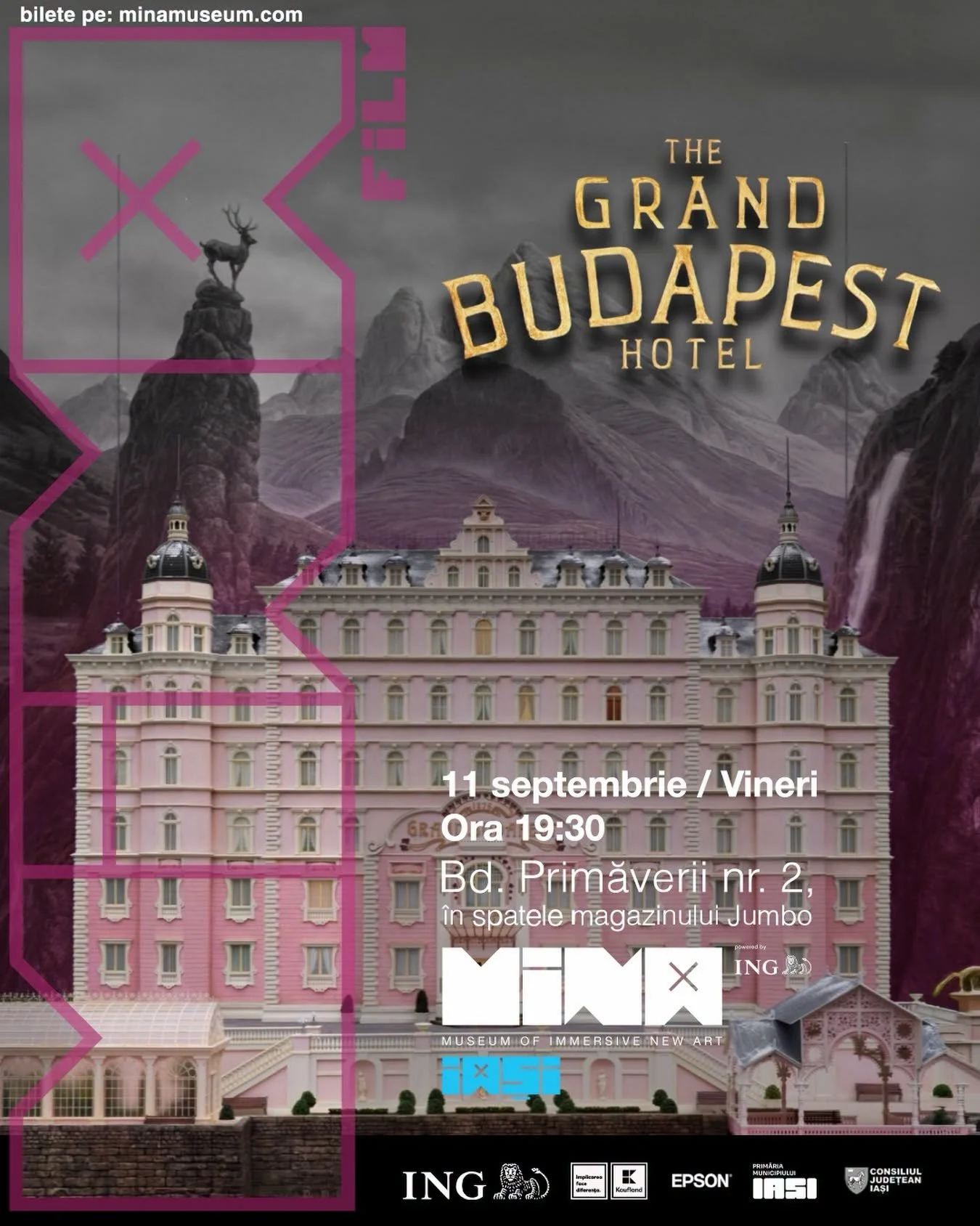 „The Grand Budapest Hotel”, proiecție la MINA Iași în 11 septembrie