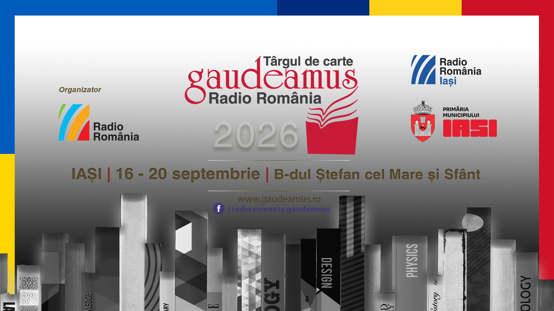 Târgul de carte Gaudeamus, între 16 și 20 septembrie, la Iași