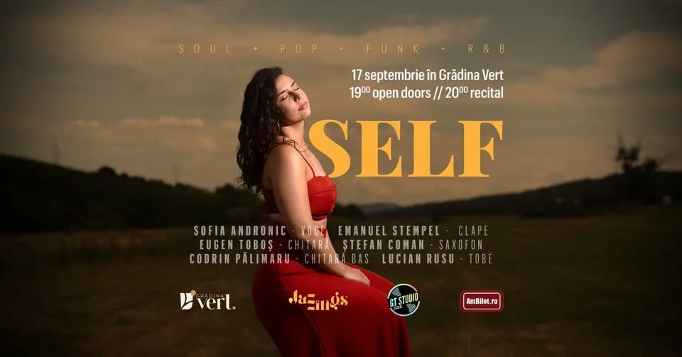 Recital Sofia Andronic, „Self” la Grădina Vert, în 17 septembrie