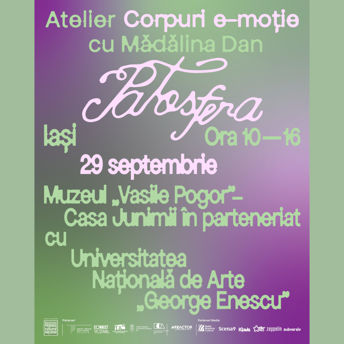 „Corpuri e-moție”, atelier susținut de coregrafa Mădălina Dan