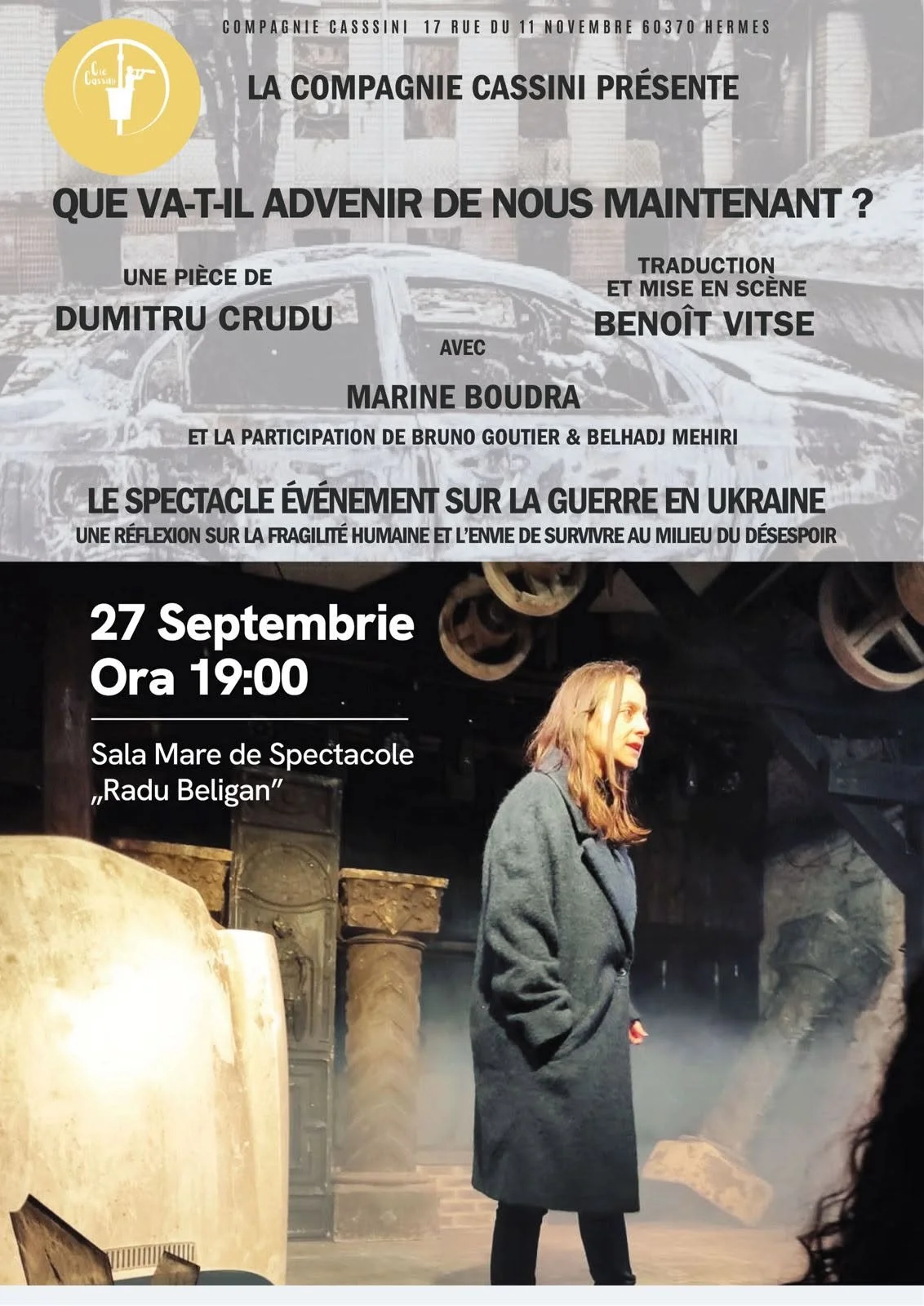 „Que va-t-il advenir de nous maintenant”, în regia lui Benoît Vitse, la Ateneul Național Iași
