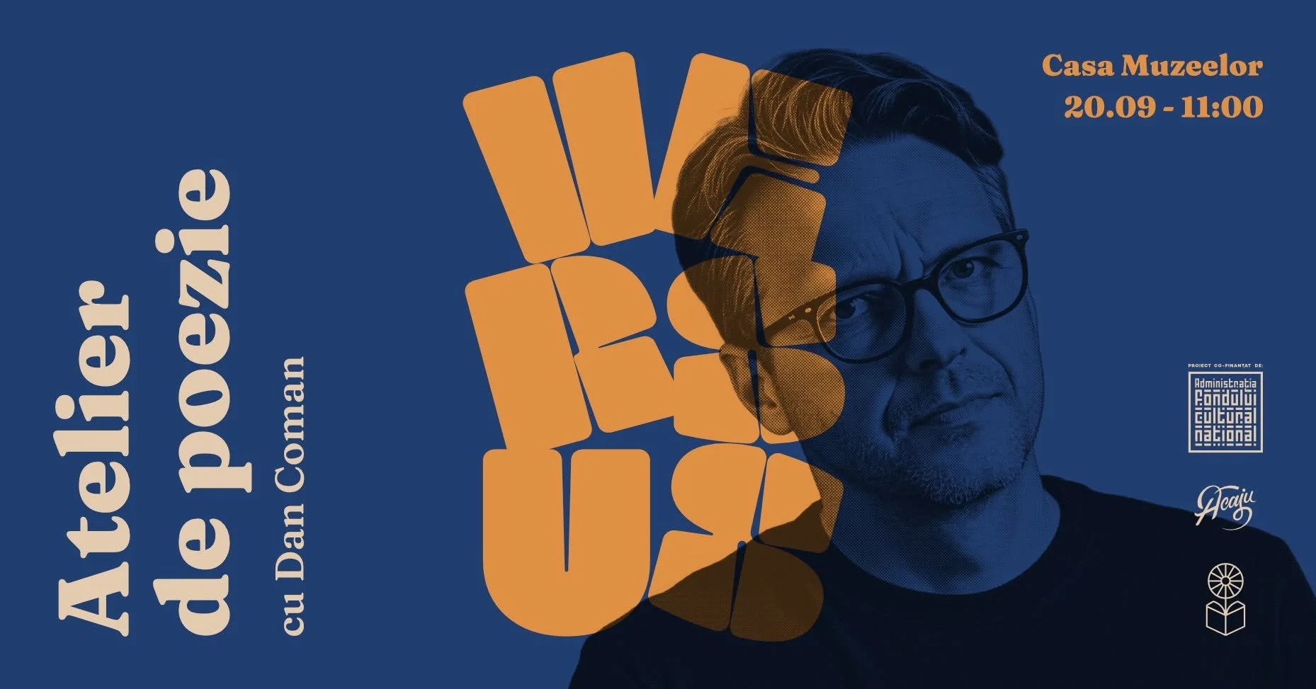 Versus: Atelier de poezie cu Dan Coman, în 20 septembrie la Casa Muzeelor 