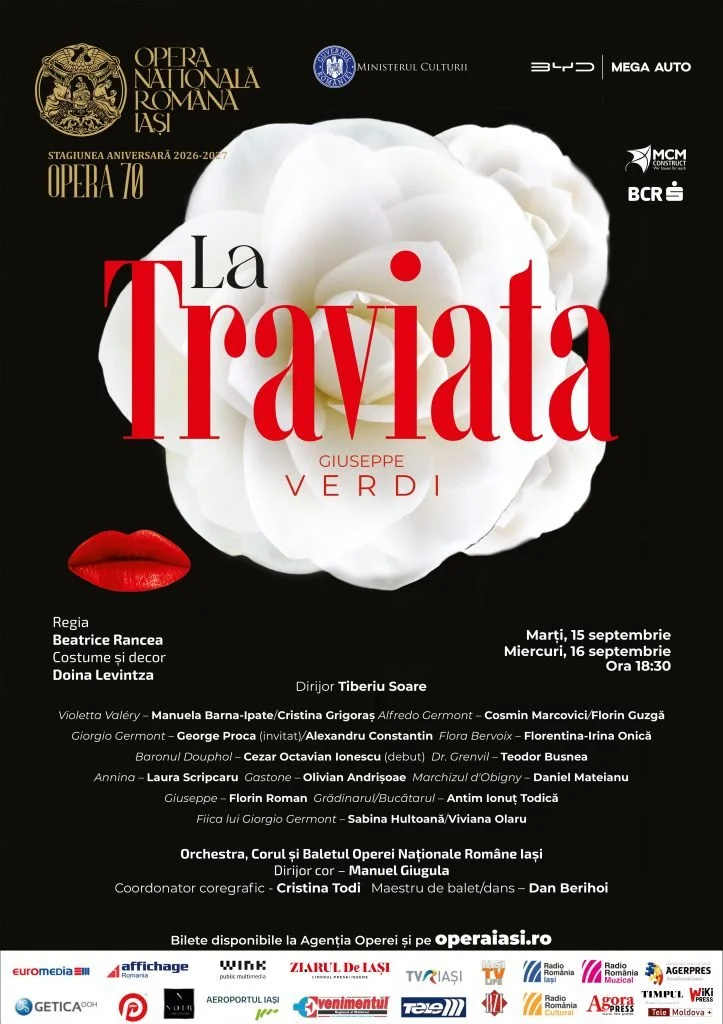 „La Traviata”, 15 și 16 septembrie, la ONRI 