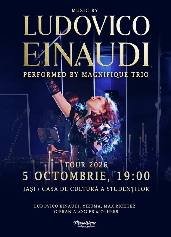 Concert Ludovico Einaudi cu Magnifique Trio, în 5 octombrie la CCS
