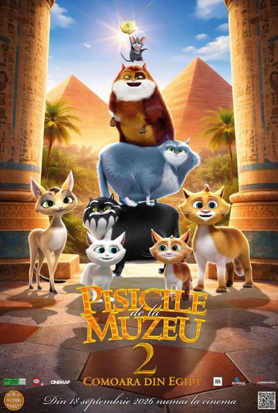 Aici, Cinema Junior: „Pisicile de la muzeu 2”, proiecție la Cinema Ateneu