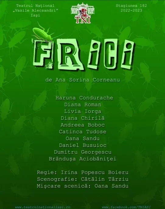 „Frici” revine în 9 octombrie la Teatrul Național Iași 
