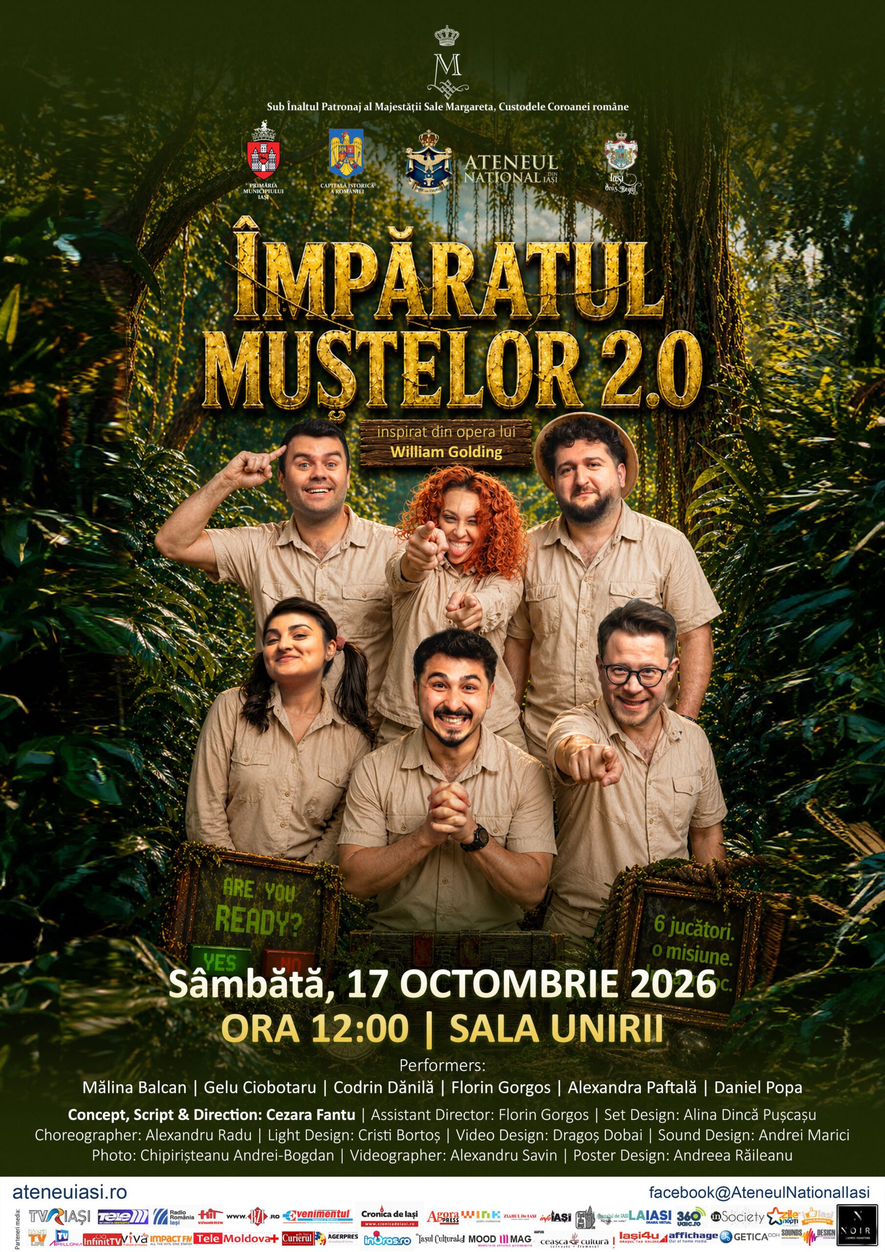 „Împăratul muștelor 2.0”, teatru pentru copii la Sala Unirii