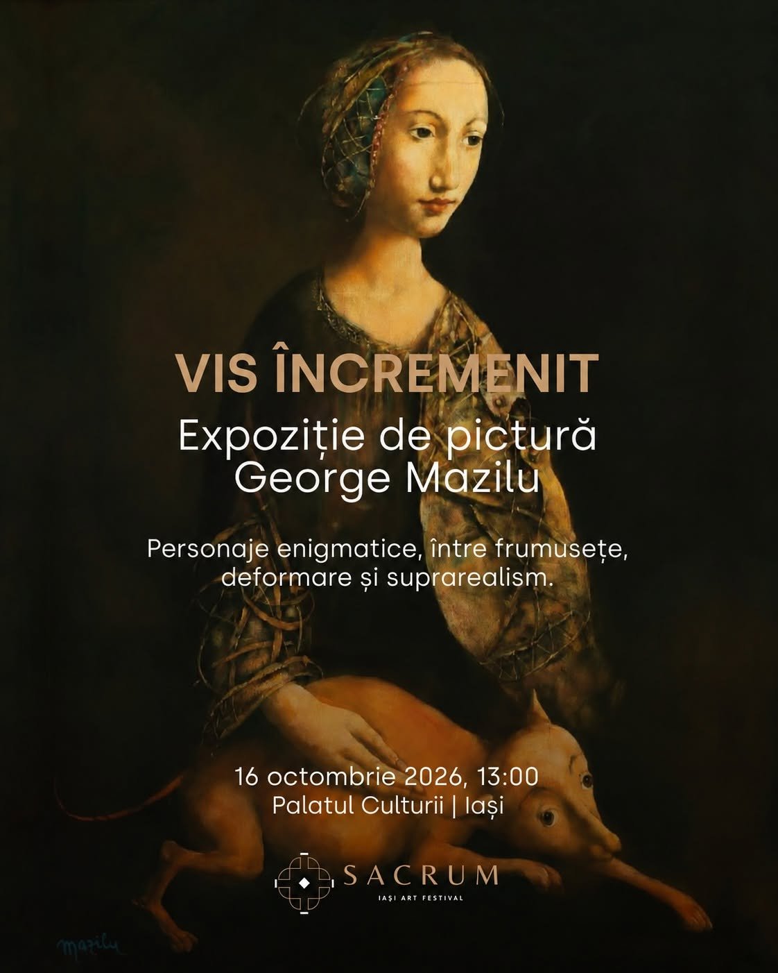 „Vis încremenit”, o expoziție de George Mazilu în cadrul festivalului SACRUM. Vernisaj: 16 octombrie