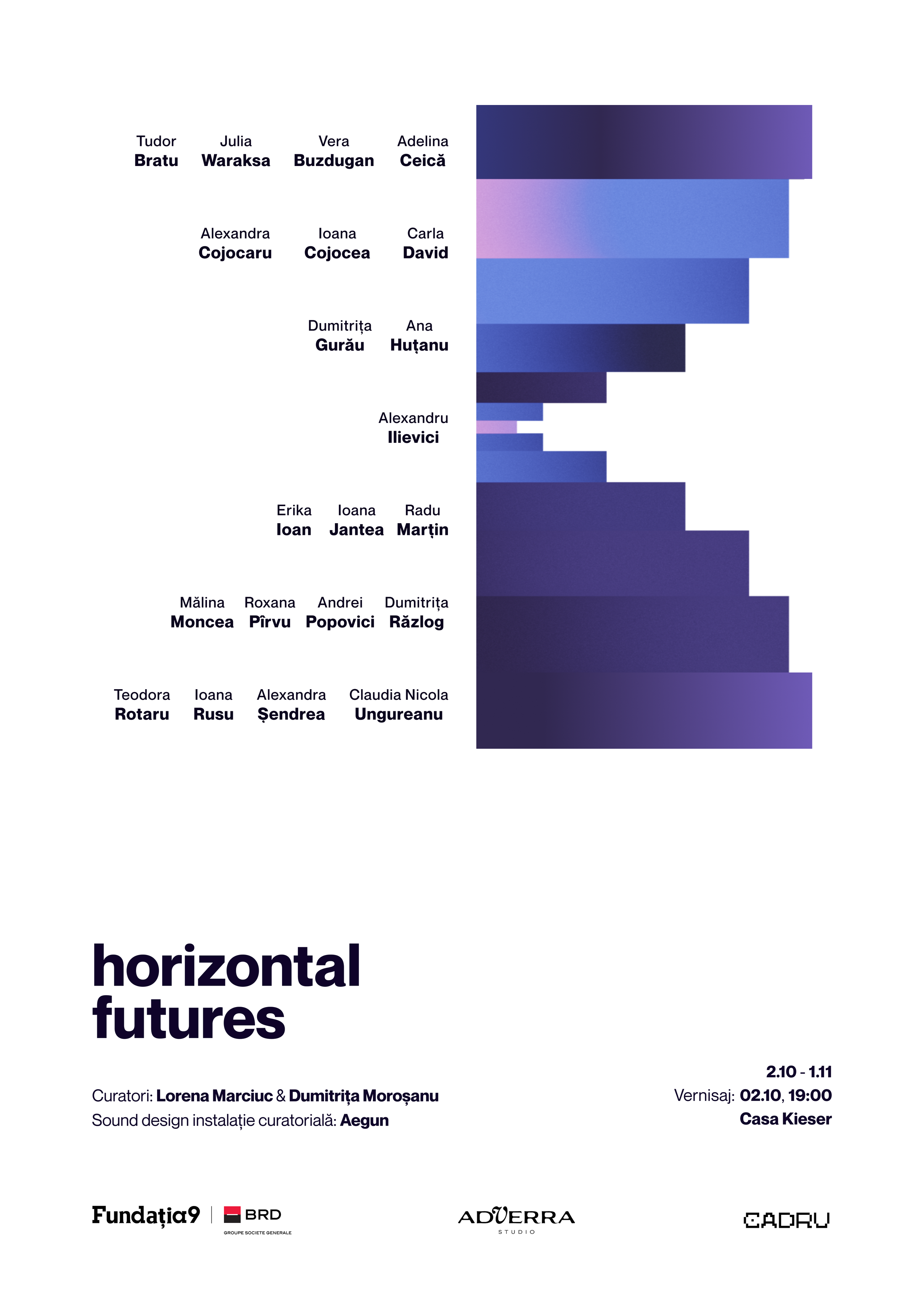 „Horizontal Futures”, expoziție colectivă la Casa Kieser, și o lună de evenimente gratuite