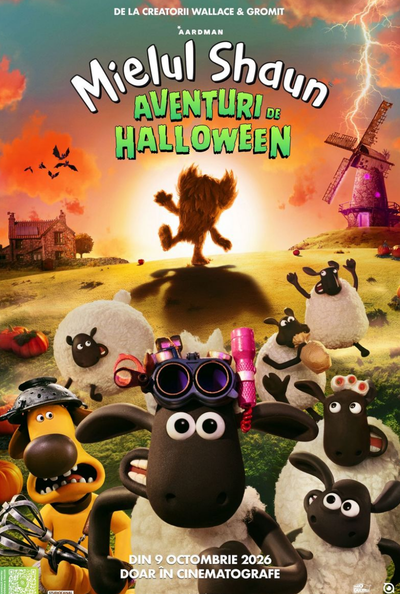 Filmul „Mielul Shaun - Aventuri de Halloween” la Cinema Ateneu, în 17 octombrie 
