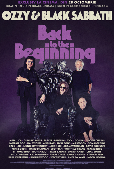 „Ozzy &amp; Black Sabbath: Back to the Beginning”, în 31 octombrie la Cinema Ateneu