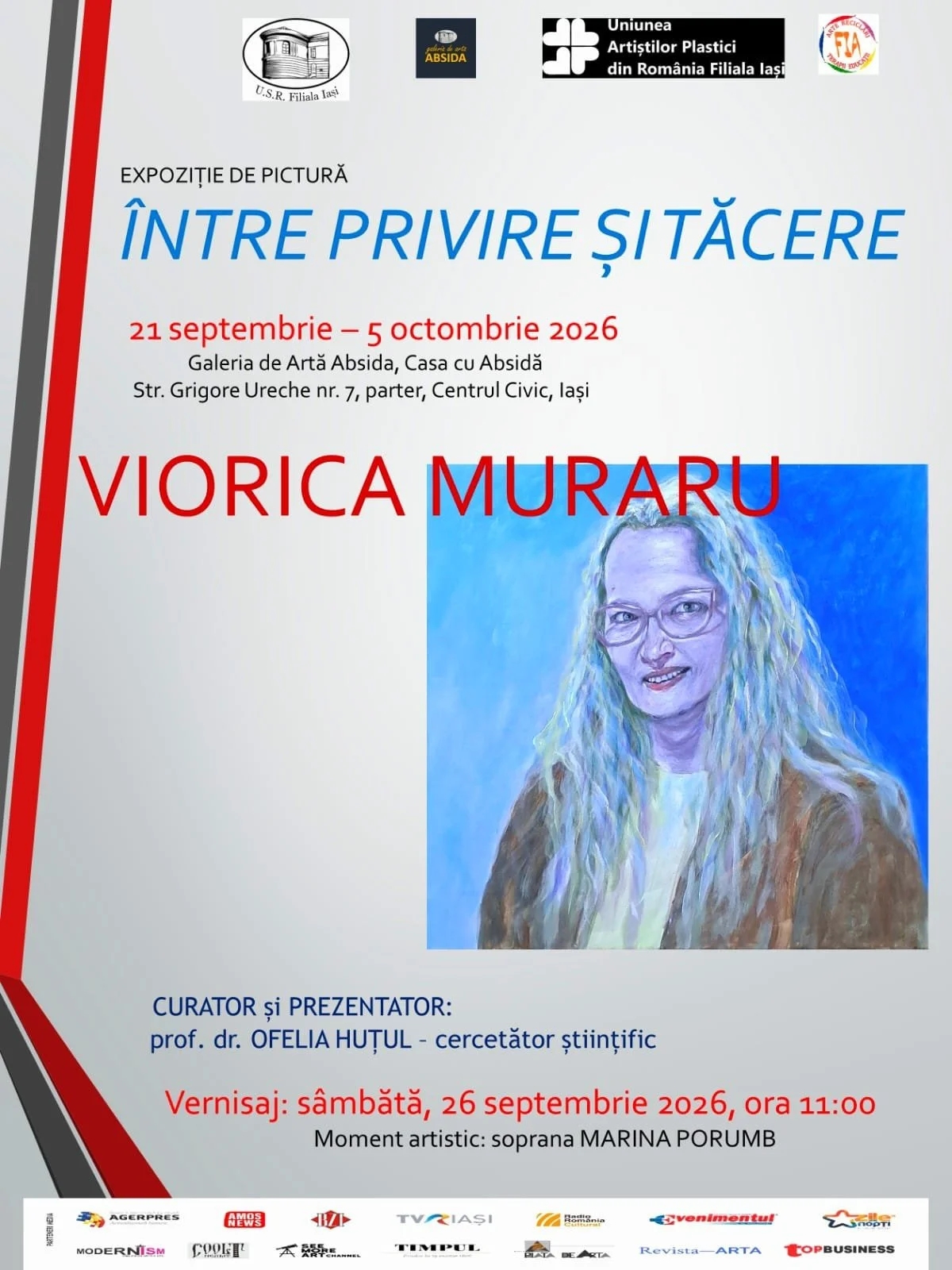 „Între privire și tăcere”, expoziție de pictură semnată Viorica Muraru