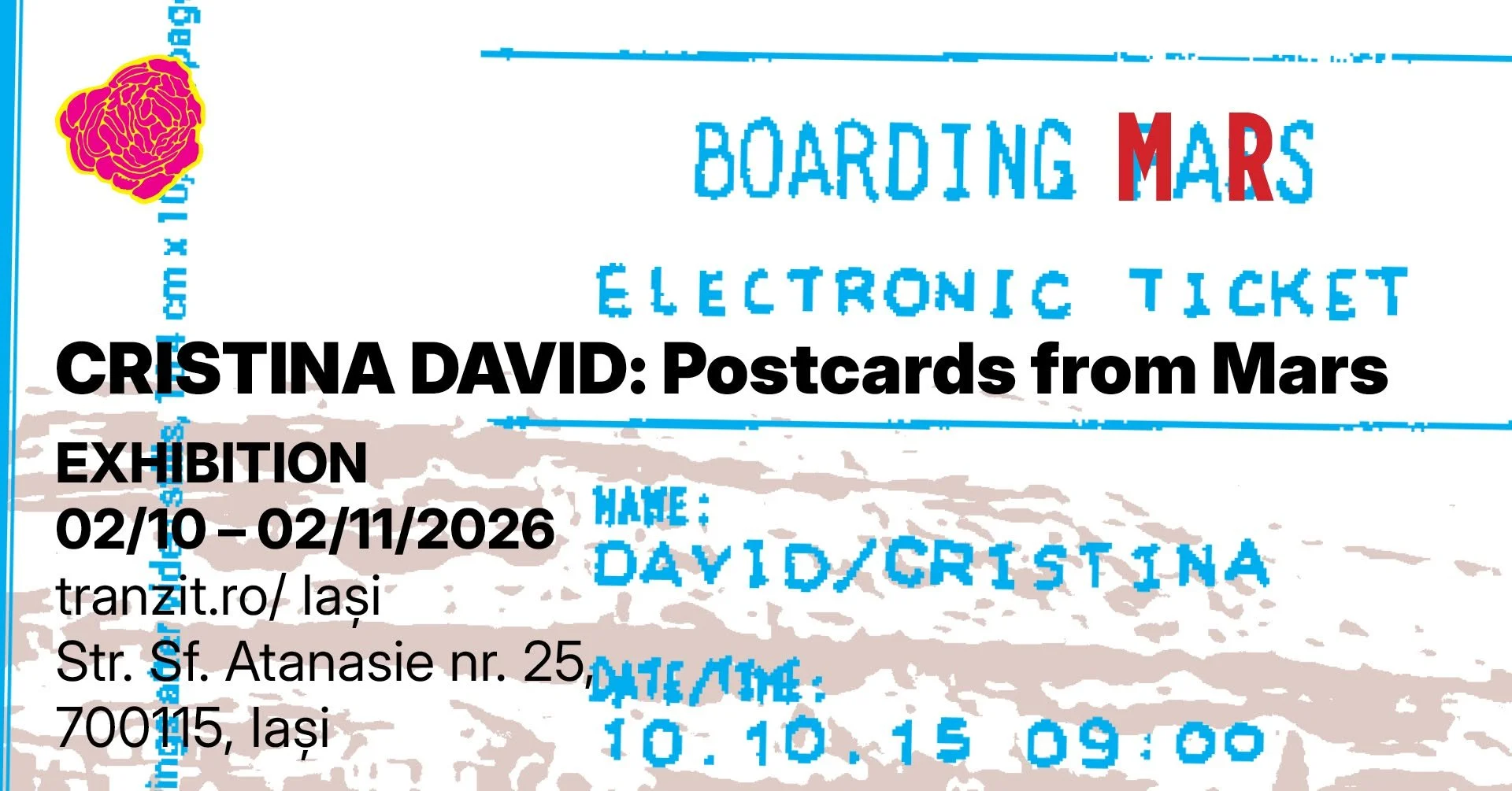 „Postcards from Mars”, Cristina David, la tranzit.ro, 2 octombrie-2 noiembrie