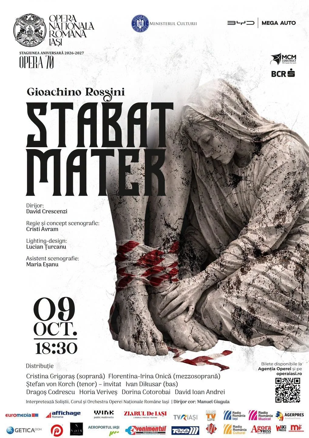 „Stabat Mater”, în 9 octombrie la Opera Națională Română Iași