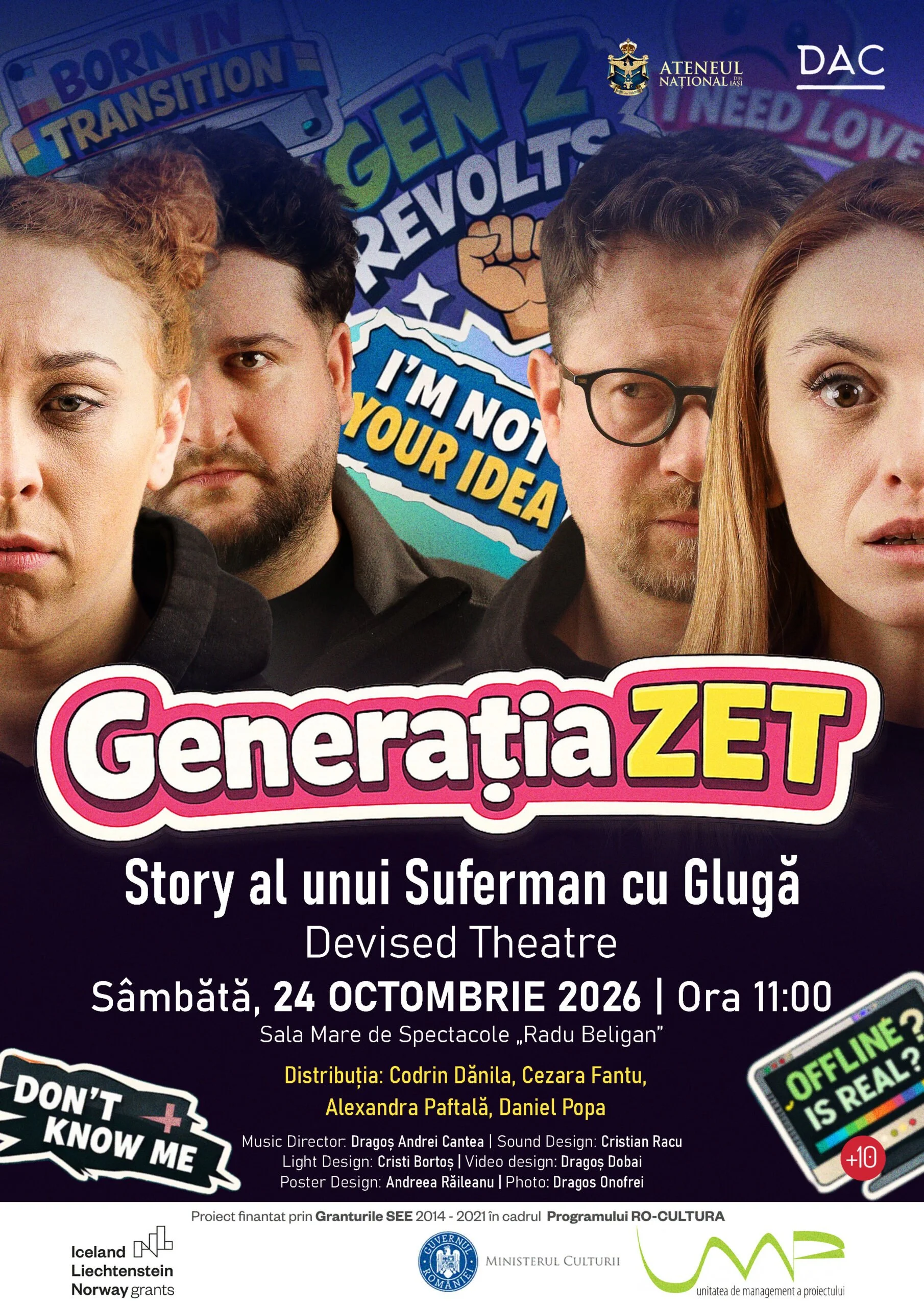„Generația Zet”, la Ateneul Național din Iași în 24 octombrie 