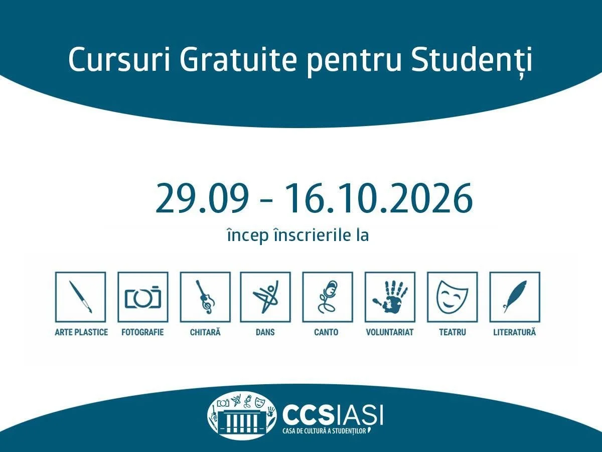 Au început înscrierile la cursurile gratuite pentru studenți!