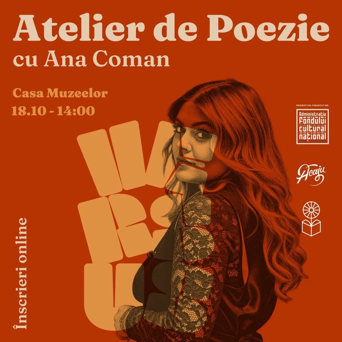 Versus: Atelier de poezie cu Ana Coman, în 18 octombrie la Casa Muzeelor 