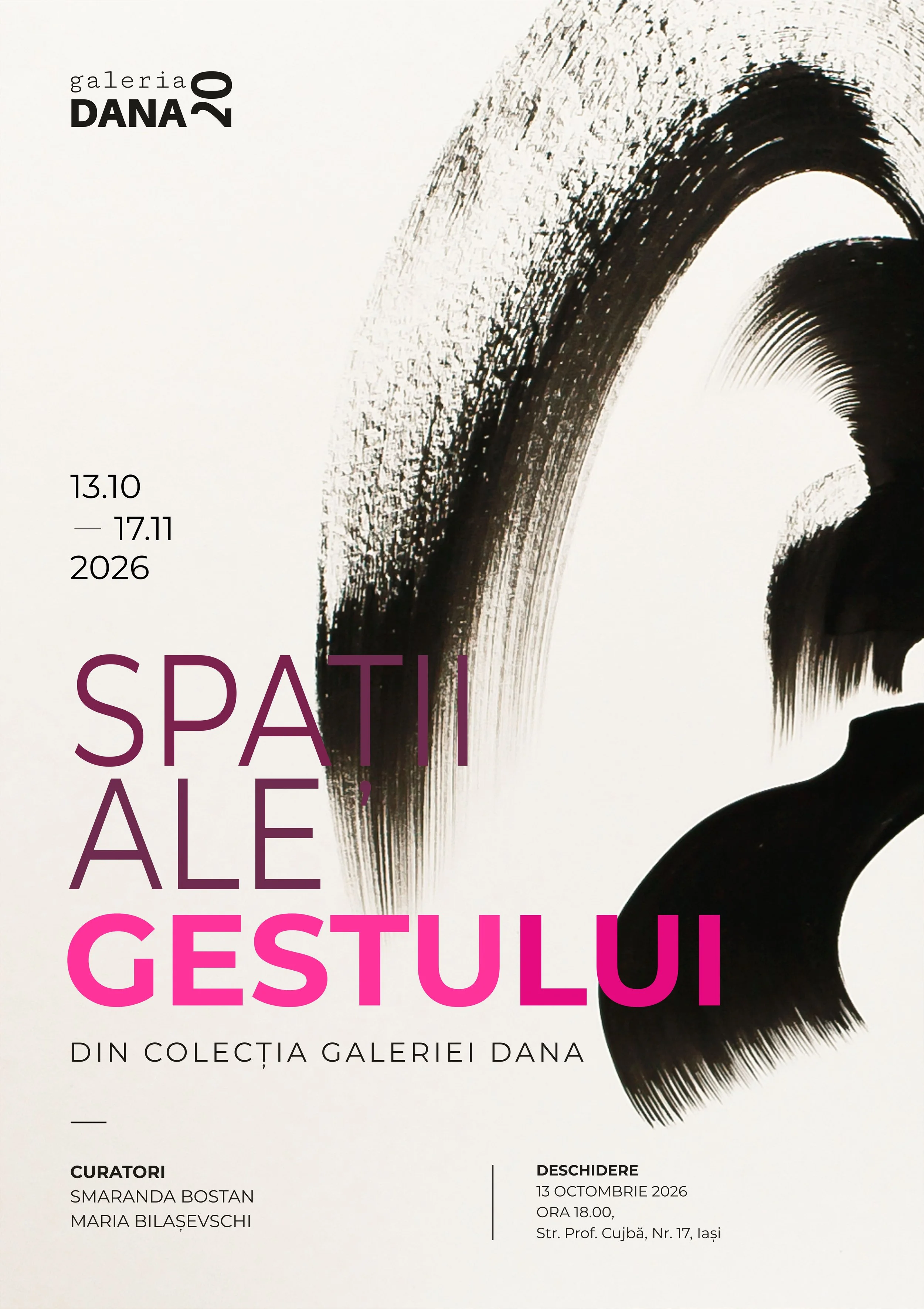„Spații ale gestului”, o nouă expoziție la Galeria „Dana”, 13-17 octombrie